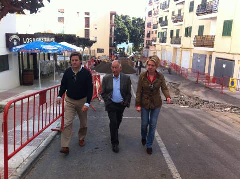 Comienzan las obras de la Plaza de la Concha, calle Tenerife y plaza de Los Mariscos, en Aguadulce