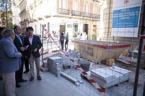 Recepcionadas las obras de Garca Alix y Juan Leal, en el entorno del Mercado Central