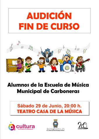 El Teatro Casa de la Msica acoge este sbado la Audicin final de curso de la Escuela de Msica