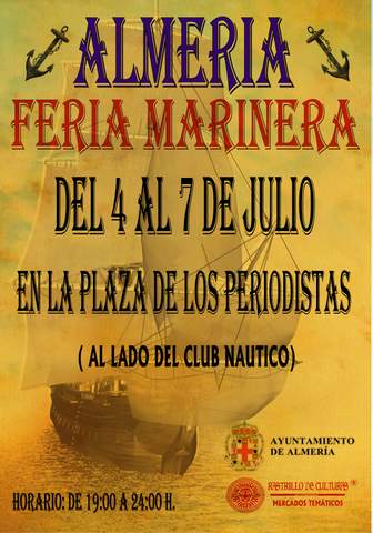 La I Feria Marinera abre sus puertas maana en la Plaza de los Periodistas hasta el prximo domingo