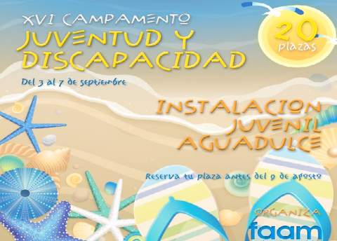 FAAM abre el plazo de inscripcin para el campamento de verano para jvenes con discapacidad