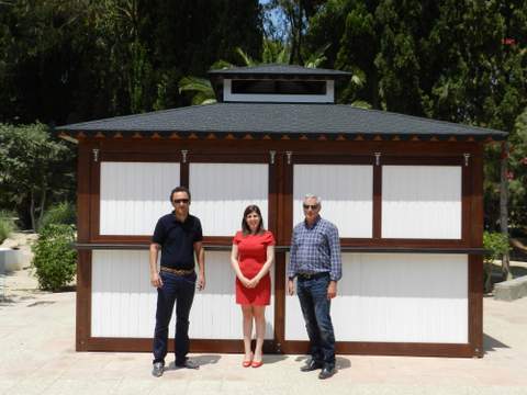 El Ayuntamiento instala el quiosco-bar en el Parque municipal