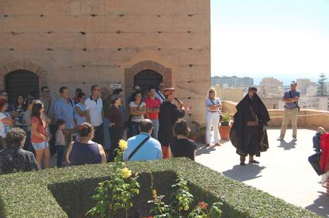 Luciano Alonso destaca el incremento de visitantes a la Alcazaba de Almera durante estos meses de verano