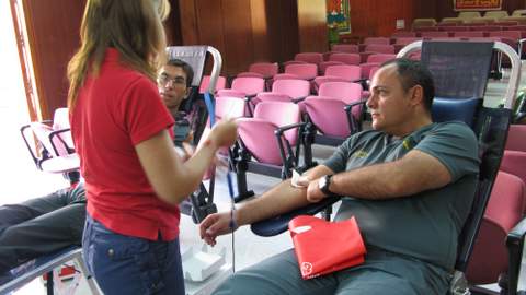 Jornada de donacin de sangre en la Comandancia de la Guardia Civil de Almera