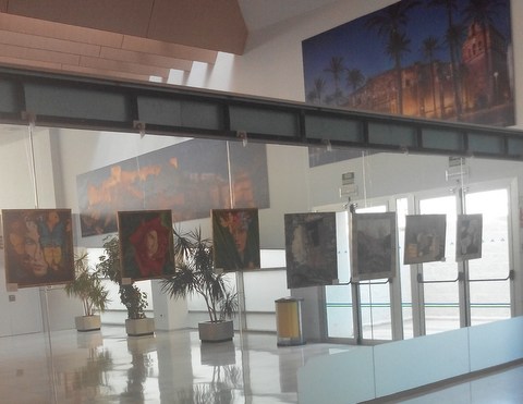El Aeropuerto de Almera acoge una muestra de pintura de Isabel Toresano