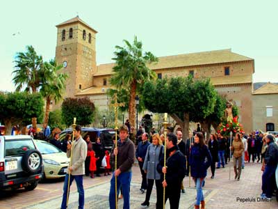 Tabernas celebra la festividad de su patrn, San Sebastin