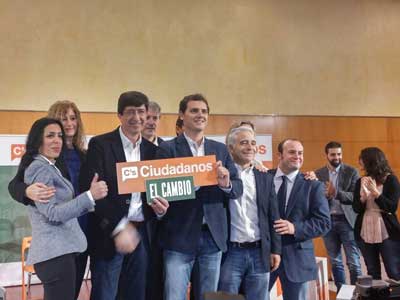 Ciudadanos C`s presento en Mlaga a los cabezas de listas para las prximas elecciones Andaluzas