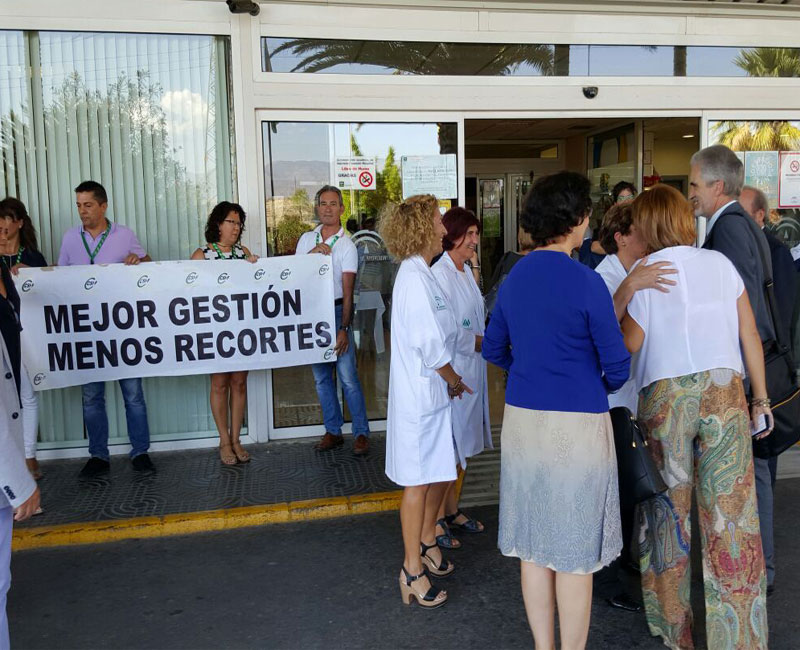 En Torrecardenas esconden a pacientes ubicados en los pasillos de Urgencias, segn CSIF, ante la visita del consejero de Salud