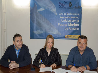 El Ayuntamiento de Carboneras y la Asociacin Equinac firman acuerdo de colaboracin para la proteccin y rescate de la Fauna Marina