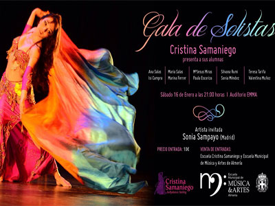 Talleres y Gala de Danza Oriental con la Artista Invitada, Sonia Sampayo