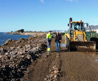 El Ayuntamiento acomete trabajos de adecuacin tras los temporales de viento