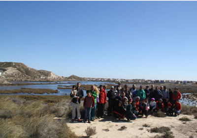 Ecologistas en Accin de Almera visita el Salar de los Canos de Vera y pide proteger esa 