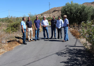 Diputacin y Hurcal-Overa recepcionan las obras del Plan de Mejora de Caminos Rurales