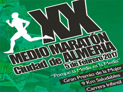 El XX medio maratn Ciudad de Almera y los 9 km Saludables se ponen en marcha