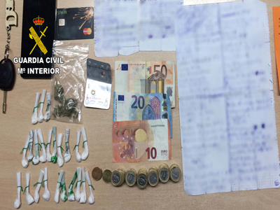 Detenido con ms de veinte bolsas de cocaina listas para su venta