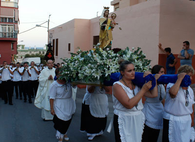 Romera entre El Trebolar y Gurras en honor a Santa Luca