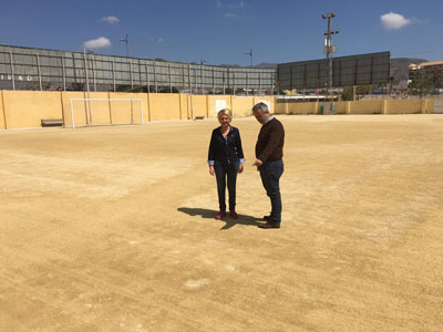 Cabrera anuncia la redaccin del proyecto de construccin del campo de ftbol e instalaciones deportivas de El Parador