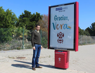 Renovacin de marquesinas y soportes publicitarios en las calles de Vera