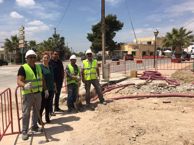 Comienzan las obras de la nueva rotonda en Avenida Andaluca que mejorar la seguridad vial y el trfico en el municipio