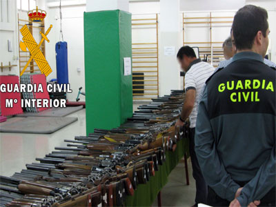 Subasta de armas en la Comandancia de la Guardia Civil de Almera
