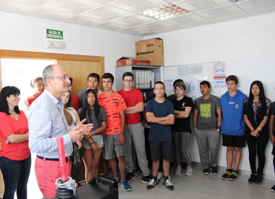 Alumnos de los institutos del municipio veratense visitan la depuradora de Codeur