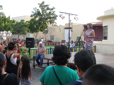 Rafaela Abad pregona las fiestas de Los Molinos, un barrio que nos recuerda la histrica vinculacin de la ciudad con su Vega