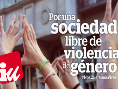 IU El Ejido anima a la ciudadana a participar en un acto de protesta contra la Violencia Machista