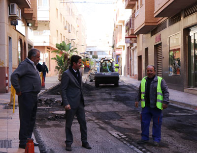 El Plan Municipal de Regeneracin y Refuerzo de Pavimentos llega a Ejido Norte con el arreglo de ms de una veintena de calles