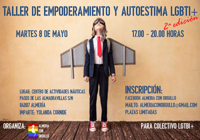 Almera con orgullo inicia su Segundo Taller de Autoestima y Empoderamiento LGTBI+