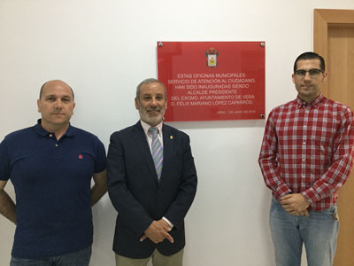 Inauguradas las nuevas oficinas municipales de Atencin al Ciudadano del Ayuntamiento de Vera