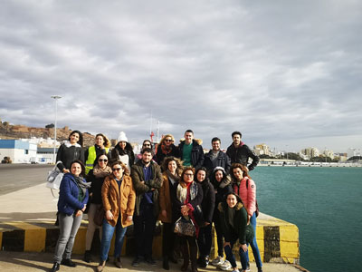Alumnos del Instituto Juan Rubio Ortiz de Macael han  visitado hoy el Puerto de Almera