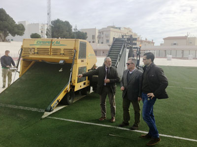 Nuevo csped artificial para la Ciudad Deportiva de Vera