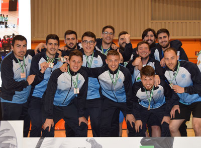 La Universidad de Almera Campeona de Andaluca en vley masculino, iguala las ocho medallas de 2018