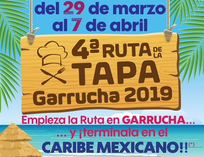 La IV Ruta de la Tapa de Garrucha concluir en el Caribe Mexicano