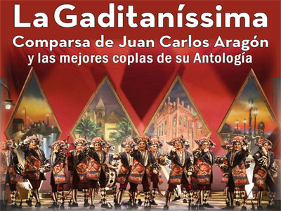 Tabernas recibe a La Gaditanissima, la comparsa de Juan Carlos Aragn