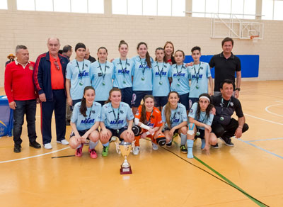 Final femenina del Campeonato de Andaluca Juvenil de ftbol sala en Las Norias de Daza