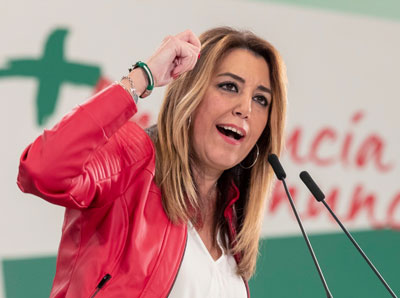 Susana Daz denuncia que: Andaluca no tiene un gobierno libre ni un presidente autnomo porque siempre pasarn por el aro de la extrema derecha