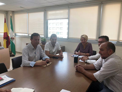 Primera reunin de trabajo del nuevo equipo de Gobierno de Berja con la delegada de Fomento de la Junta 