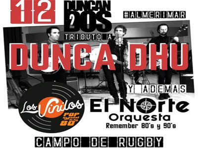 Almerimar rinde tributo a la mtica banda Duncan Dhu con un concierto gratuito en el Campo de Rugby