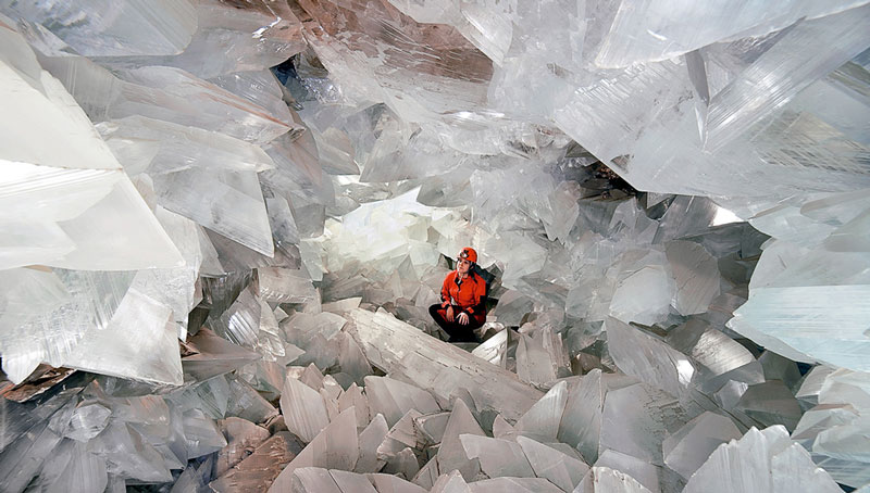 Abre al pblico la Geoda Gigante de Pulp, un monumento natural nico con cristales de yeso de ms de dos metros de altura