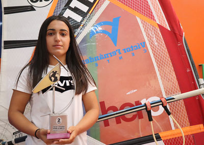 Noticia de Almería 24h: El alcalde de Berja recibe a la windsurfista Regina Villegas, subcampeona del Mundo under 20