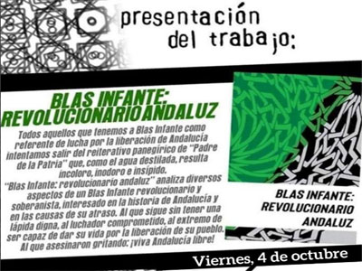 Presentacin del libro, Blas Infante: Revolucionario Andaluz