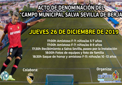 Salva Sevilla llega este jueves al Campo Municipal de Ftbol que lleva su nombre
