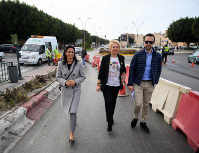 Noticia de Almería 24h: Comienzan las obras que darán continuidad al carril bici sobre el puente de la Avenida del Mediterráneo 