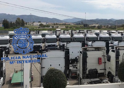 La Polica Nacional recupera 50 cabezas tractoras de camin sustradas de un valor aproximado de 5 millones de euros