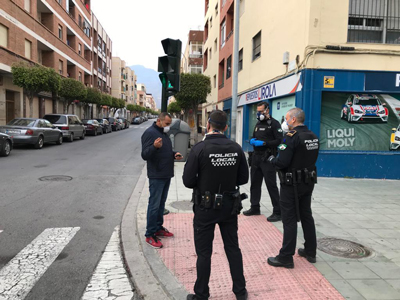 COVID-19. Polica Local de El Ejido detiene a dos personas y levanta 68 actas/denuncias en los das festivos de Semana Santa 