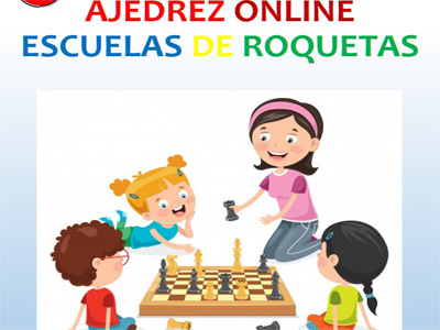 La Escuela de Ajedrez mantiene su actividad desde casa con partidas y torneos online de la mano de los monitores