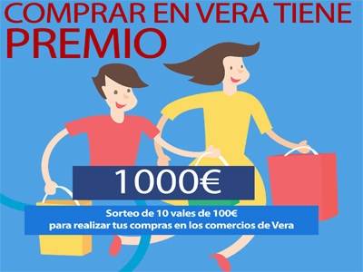 El Ayuntamiento de Vera sortear 1.000 para reactivar y dinamizar el comercio local 