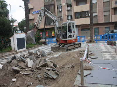 El Ayuntamiento de Roquetas de Mar inicia las obras de remodelacin del Paseo de Los Baos