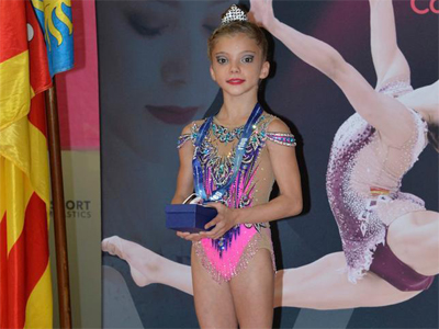 La gimnasta infantil roquetera Itziar Gimnez, medalla de plata nacional de Gimnasia Rtmica